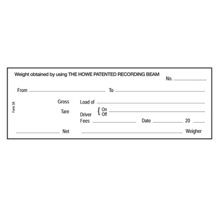 Mechanical Scale Tickets