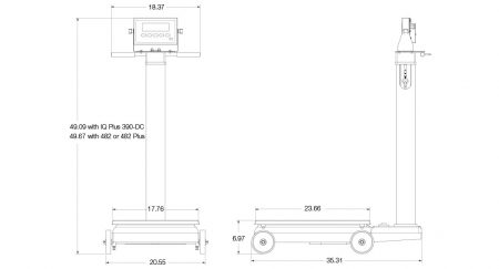 RL1200 Mechanical Portable Beam Scale