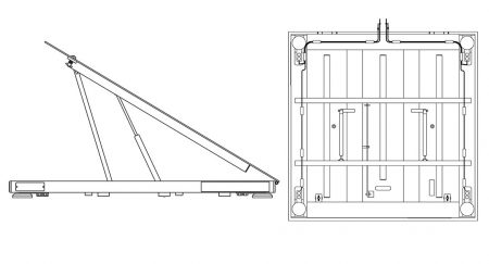 RoughDeck® QC Floor Scale Dimensions