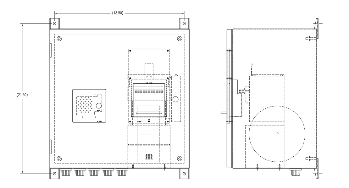 Direct Thermal Printer Kiosk Dimensions