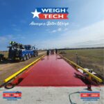 Weigh-Tech installs Rice Lake OTR Steel Deck Truck Scale in Houston, Texas.