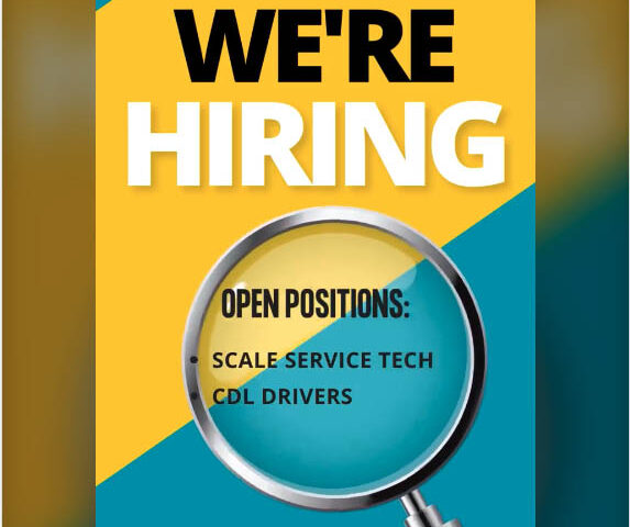 Weigh-Tech is hiring. Open positions: Scale Service Tech, CDL Drivers